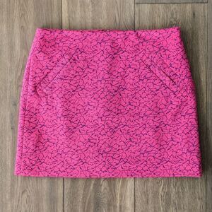 Lined Mini Skirt in Pink